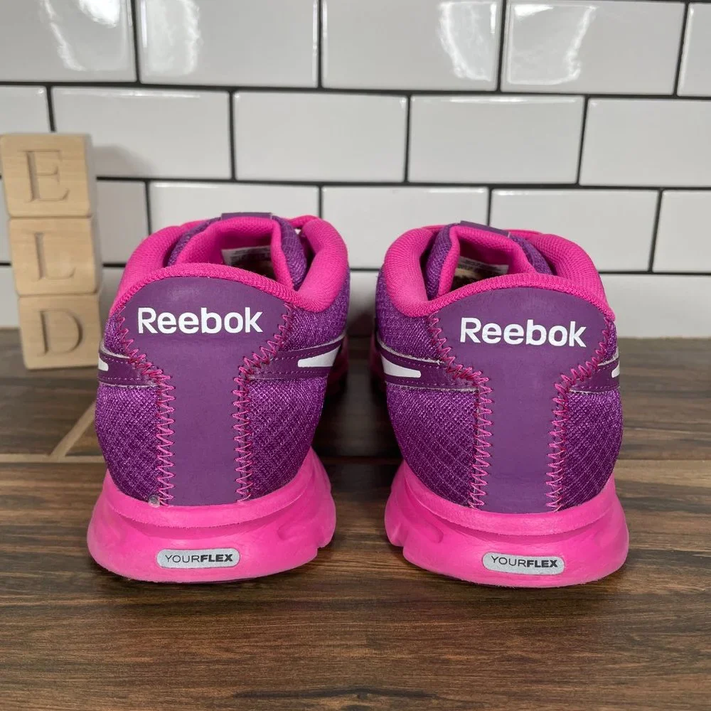 Reebok Yourflex Youth Girl's Size 5.5 Shoes Purple Pink Trainers Sneakers
